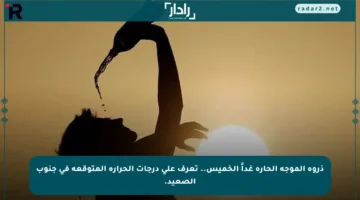 ذروة الموجة الحارة غداً الخميس.. تعرف على درجات الحرارة المتوقعة في جنوب الصعيد.